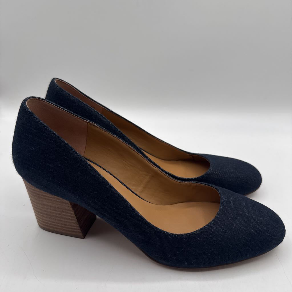 9 denim pumps
