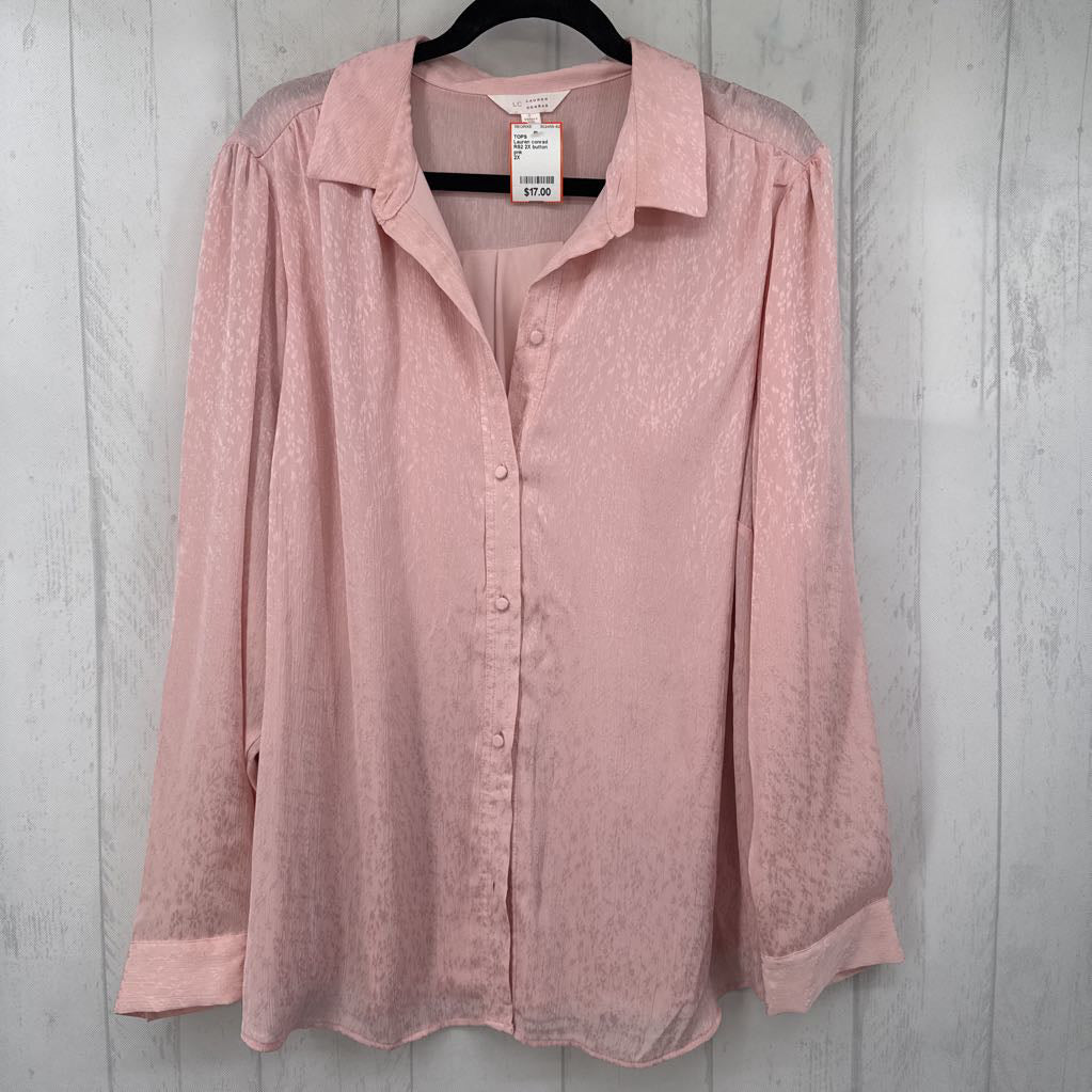 R52 2X button down l/s top