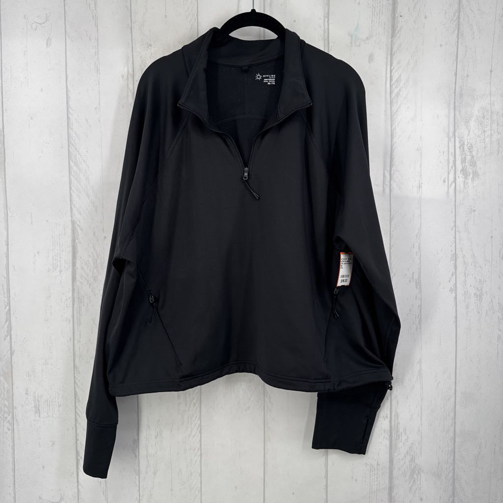 XXL quarter zip l/s top