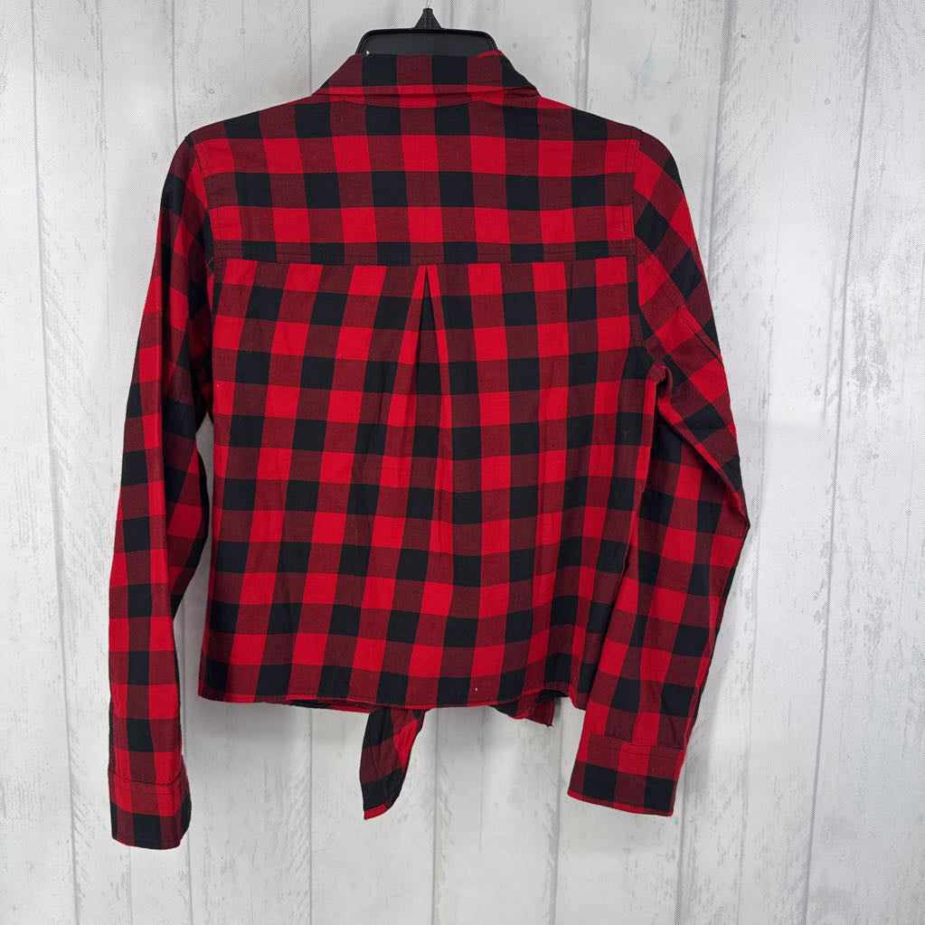 S l/s plaid button shirt