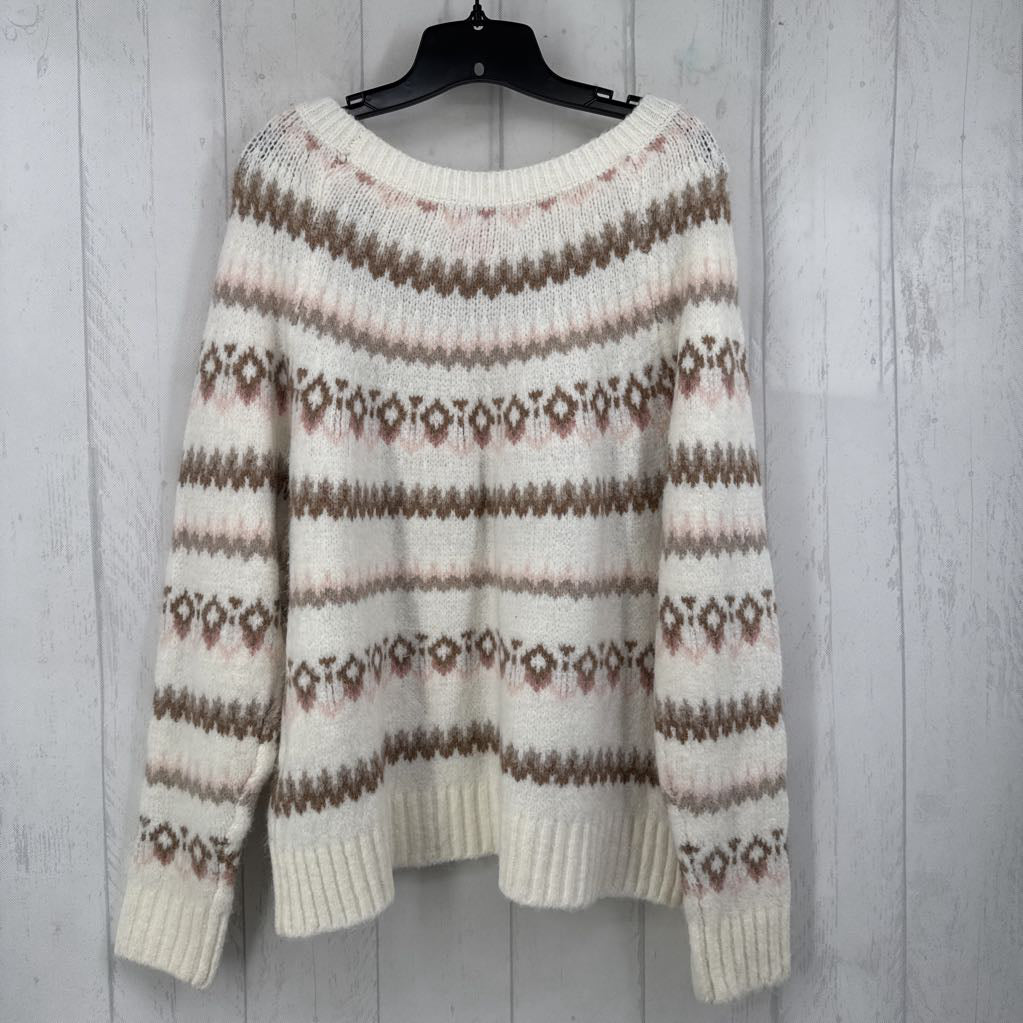 XL fair isle crewneck sweater