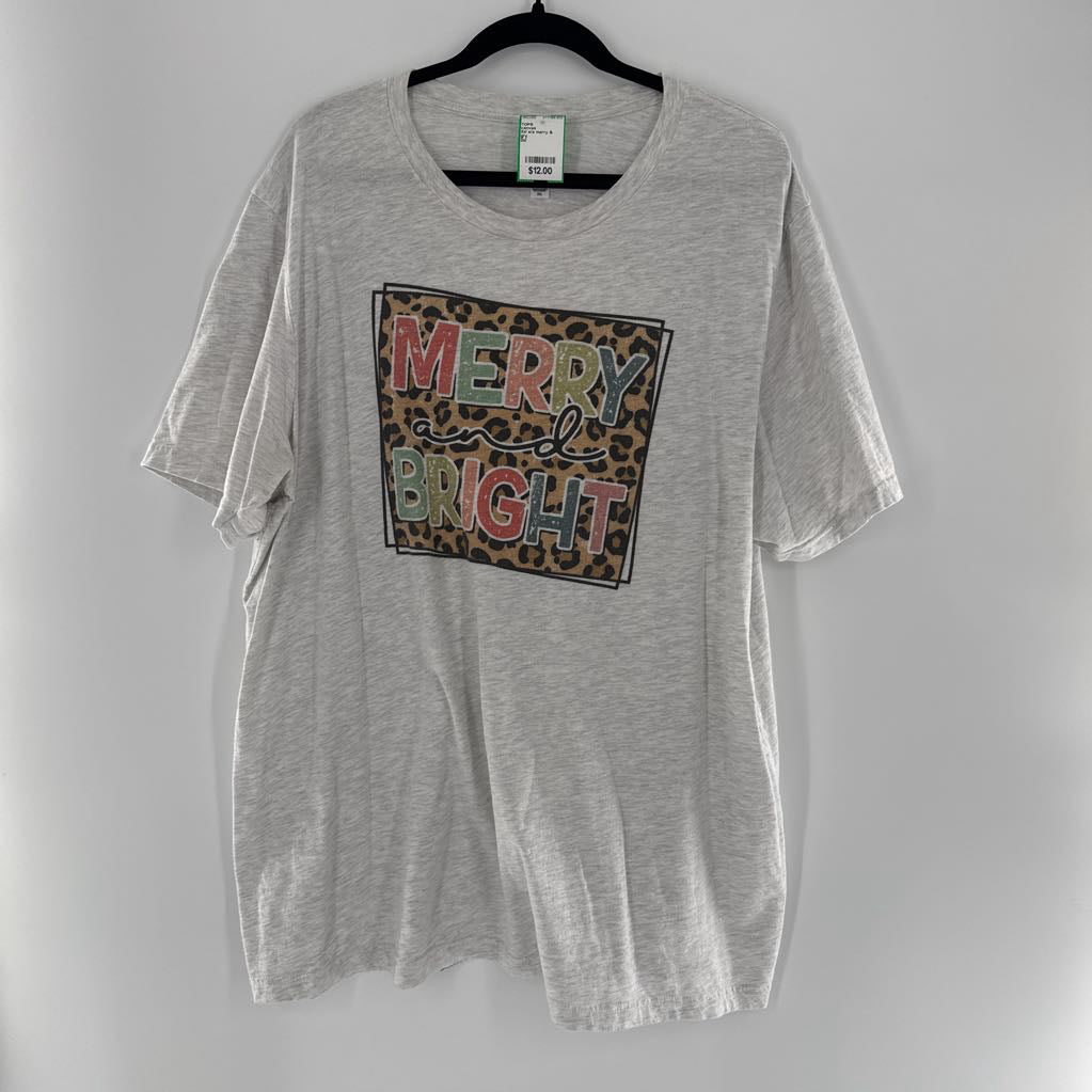 3xl s/s merry & bright tee