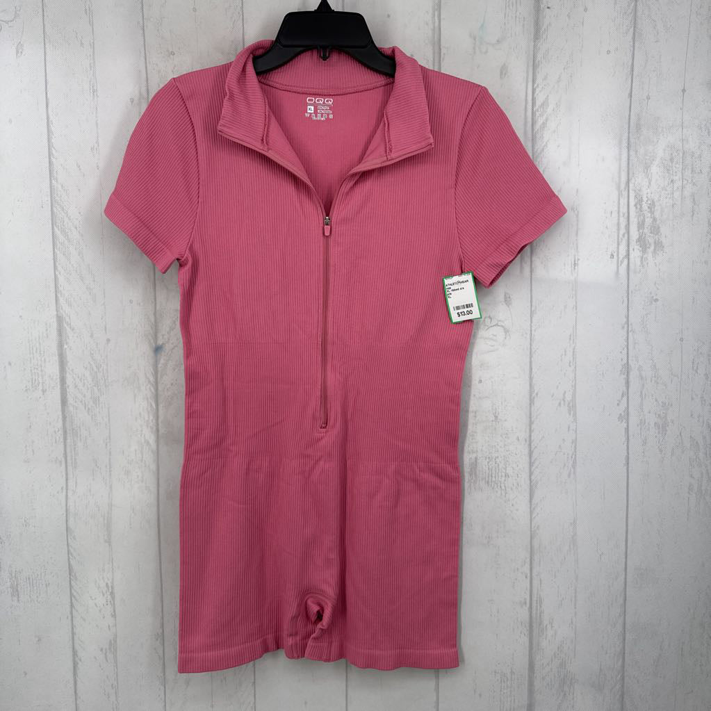 XL ribbed s/s romper