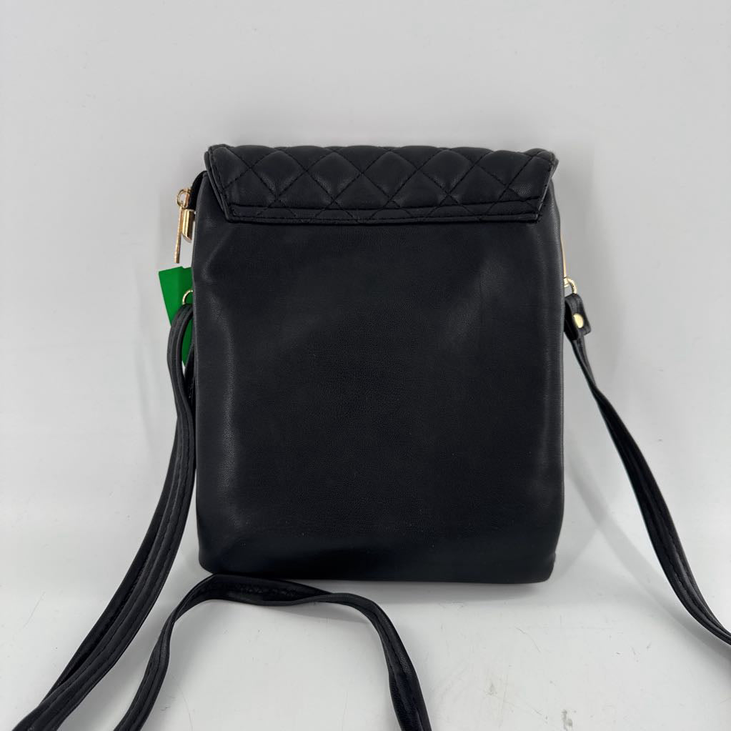 vegan leather quilted crossbody