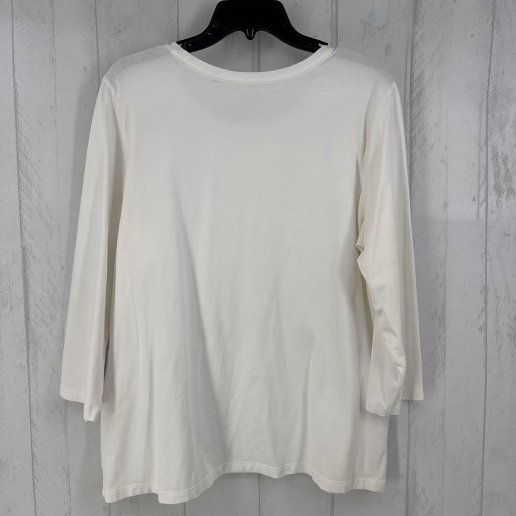 XL 3/4 slv scoop neck top