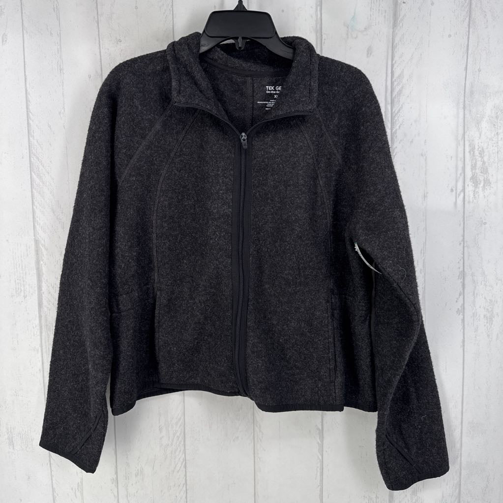 XL l/s fleece zip jacket
