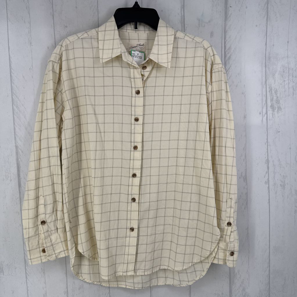 R25 XS l/s check button shirt