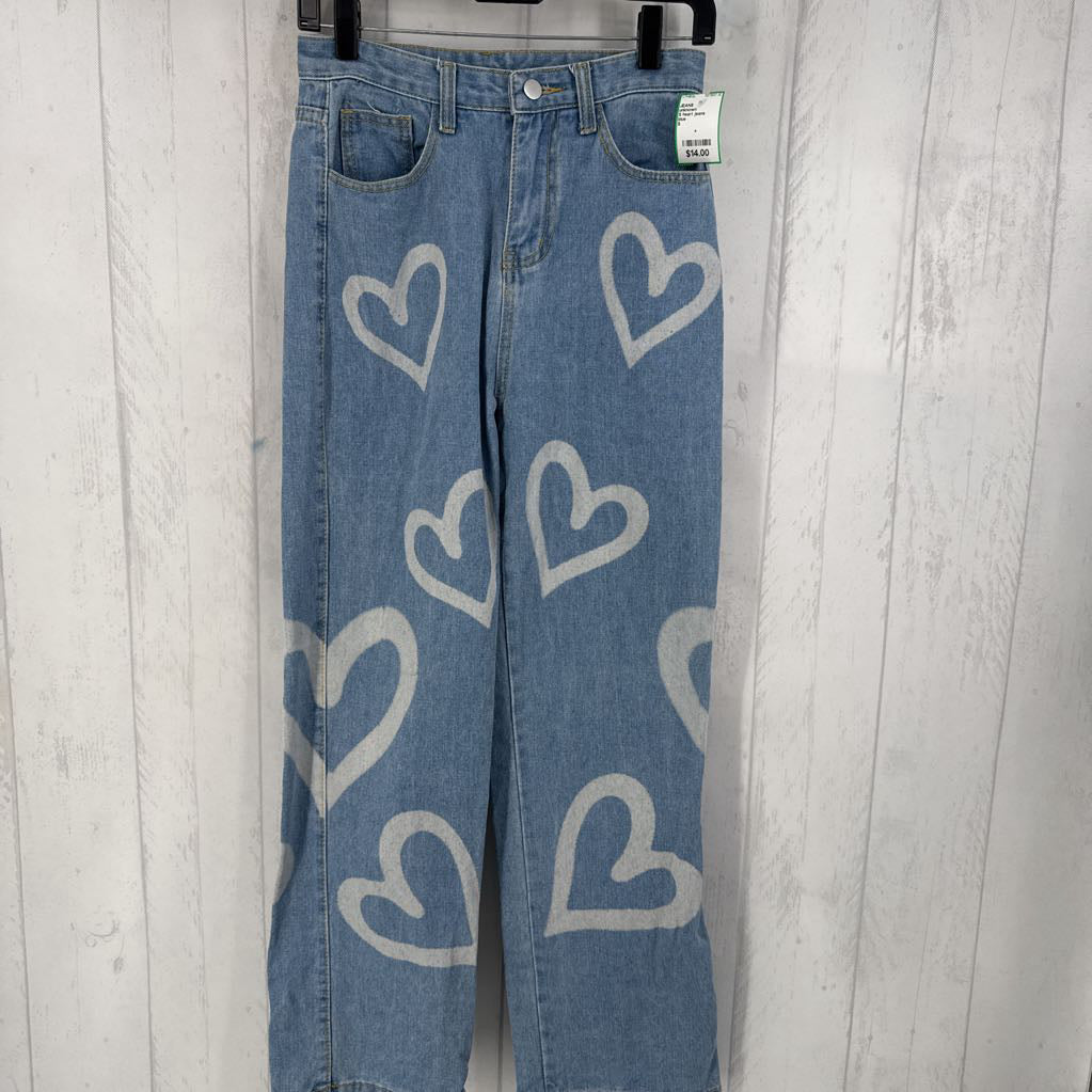 S heart jeans