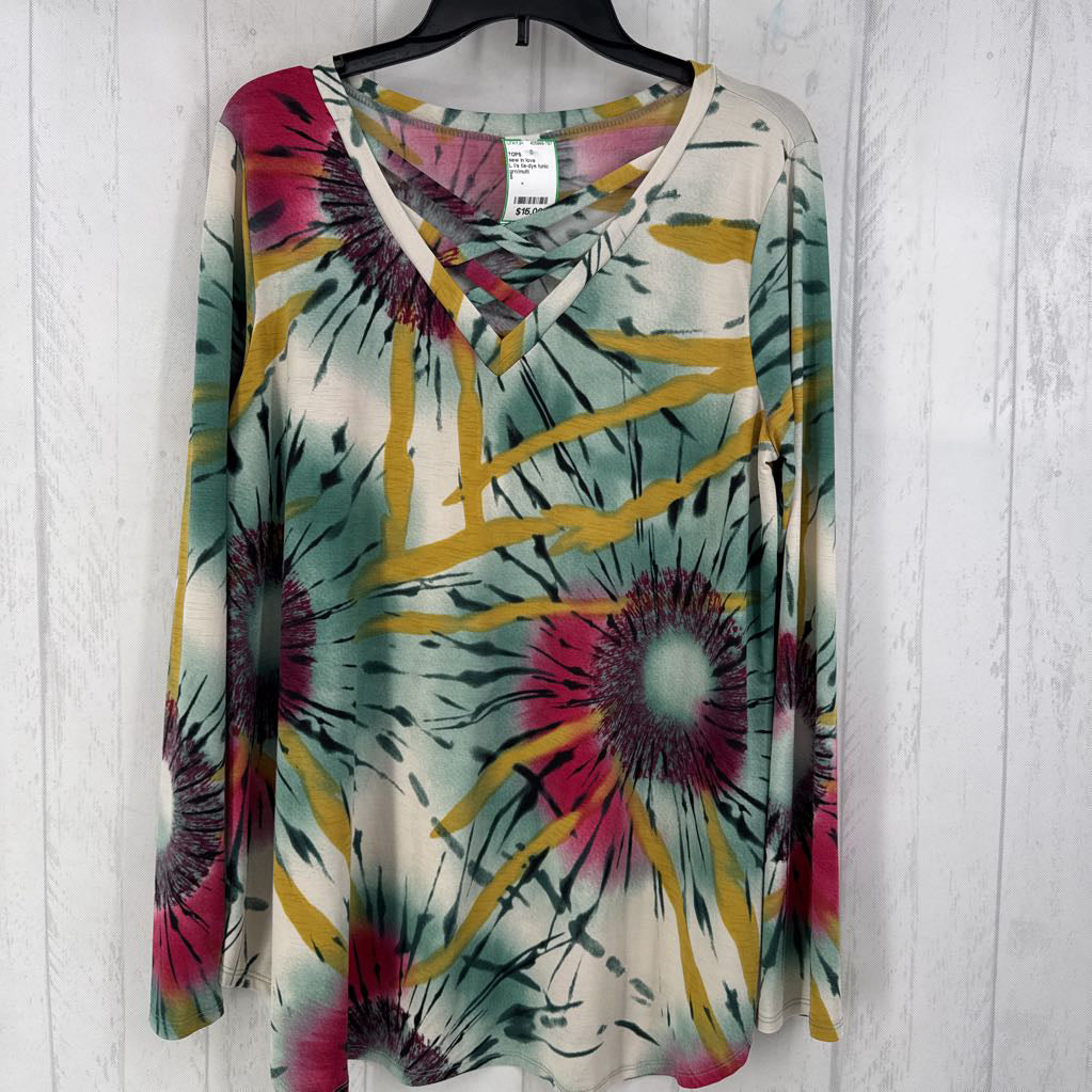 L l/s tie-dye tunic