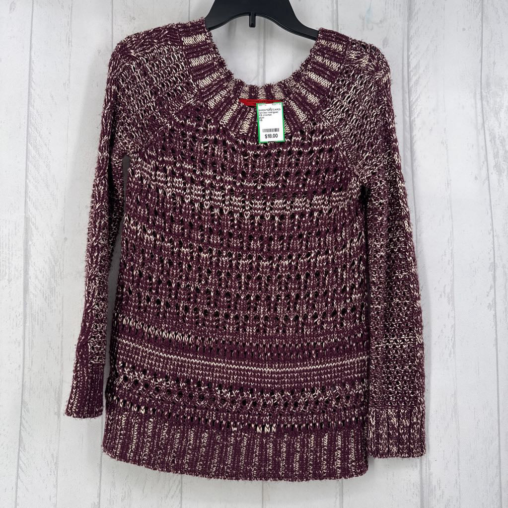 XS crochet sweater