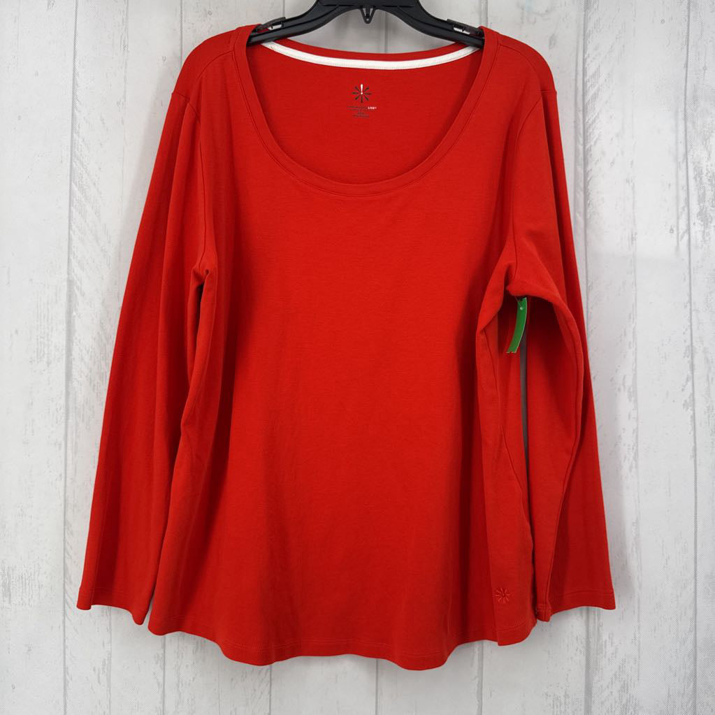 XL scoop neck l/s tee