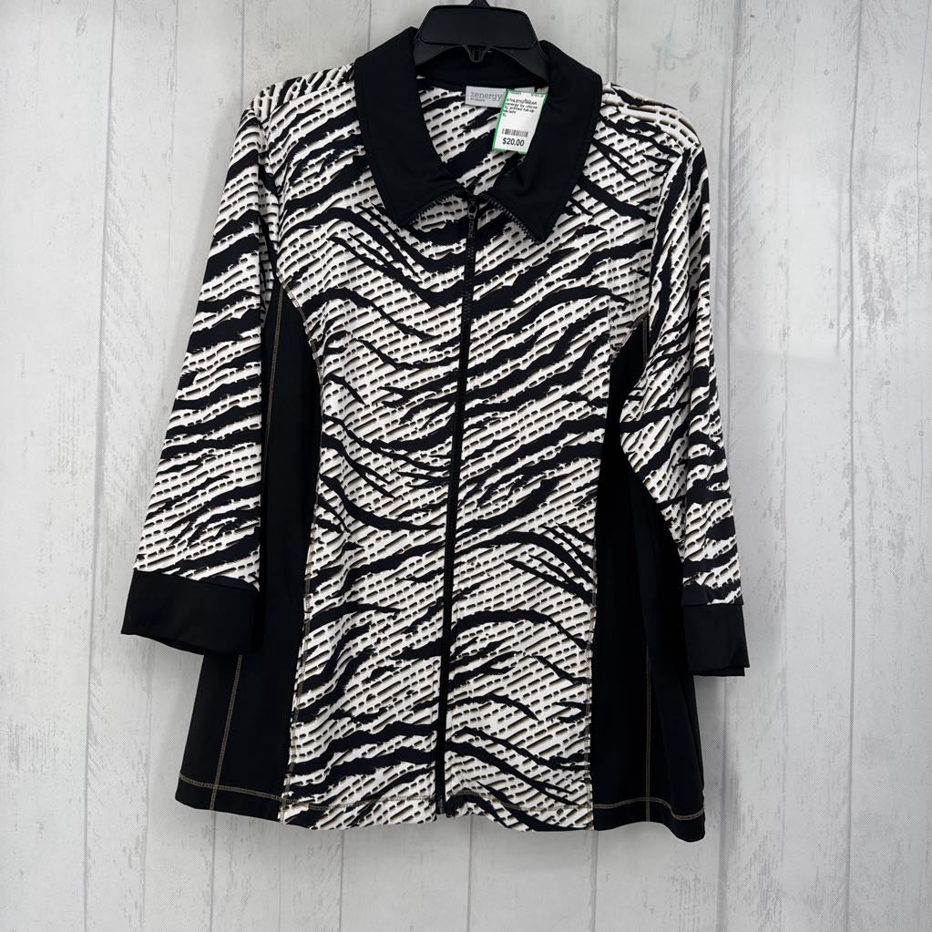 XL printed full-zip jacket