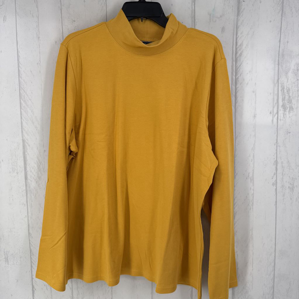 3X mock neck l/s top