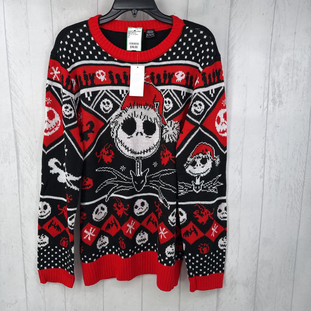 R32 XL l/s jack skelton sweater