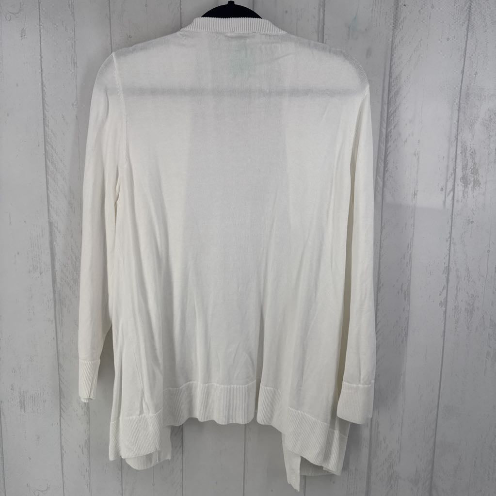1X button front l/s sweater