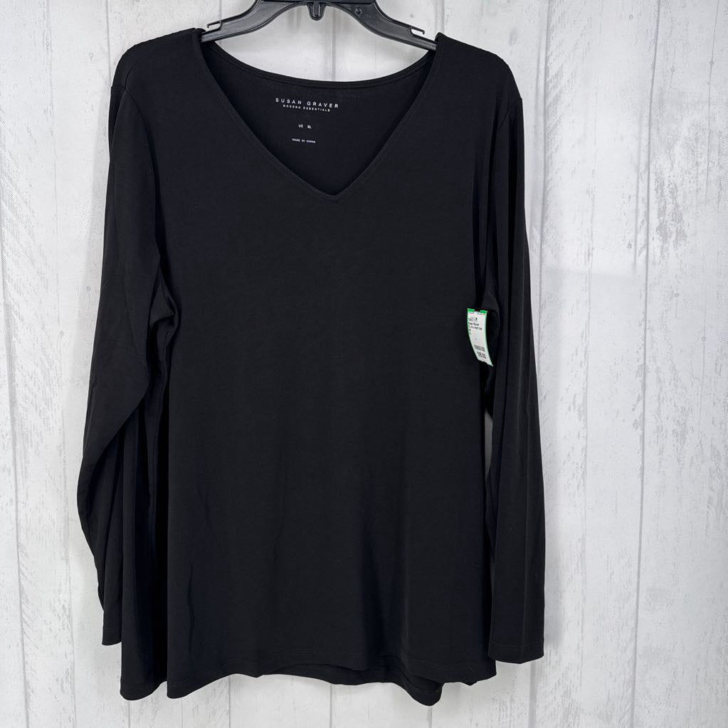XL l/s v-neck top