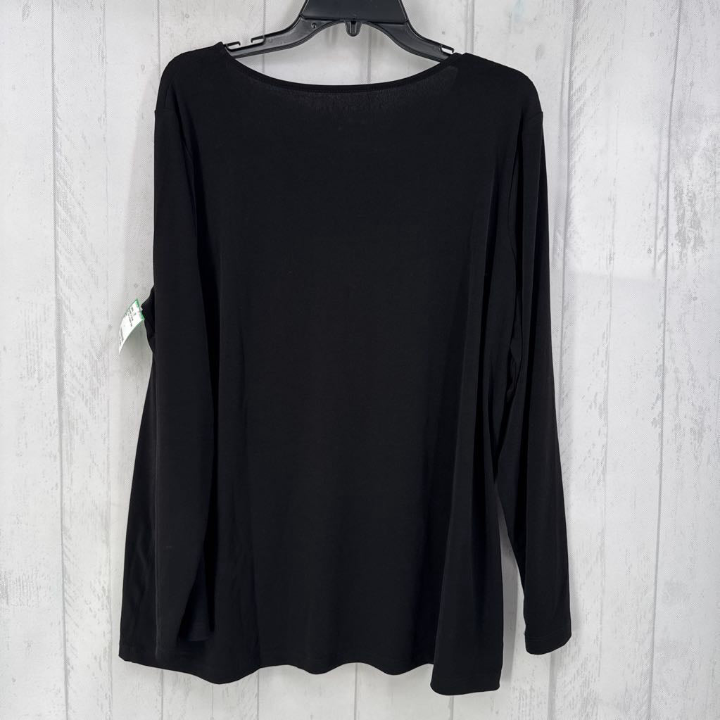 XL l/s v-neck top