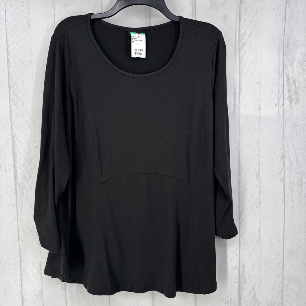 1x 3/4 slv scoop neck top