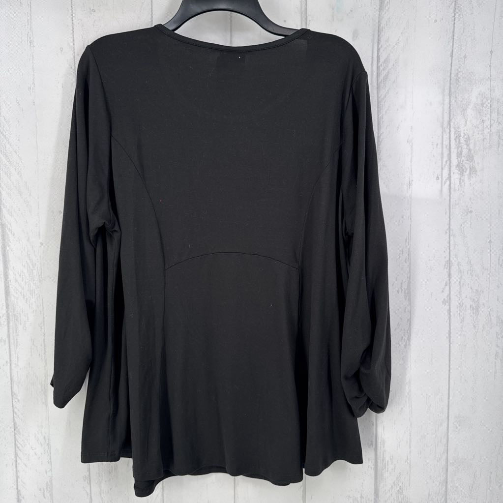 1x 3/4 slv scoop neck top