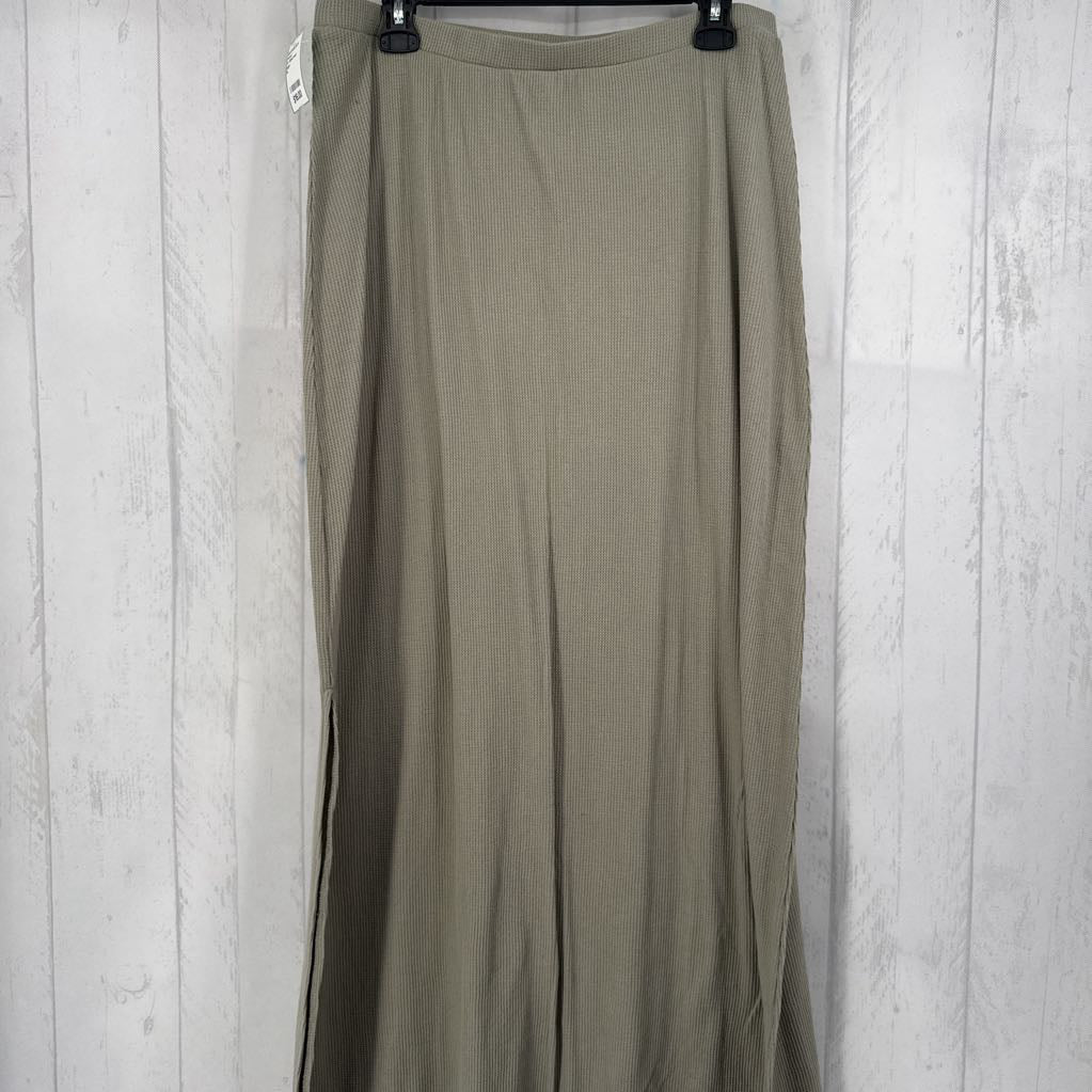XL ribbed maxi skirt