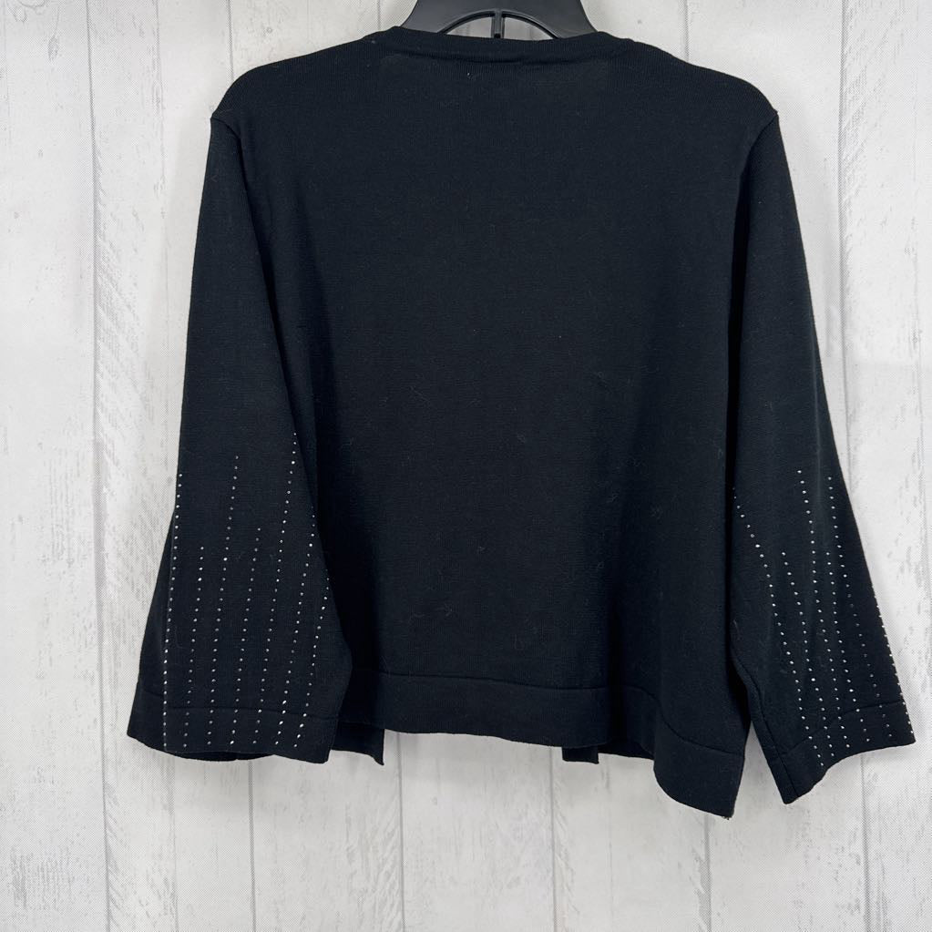 1x embellished elbow slv eye hook cardigan