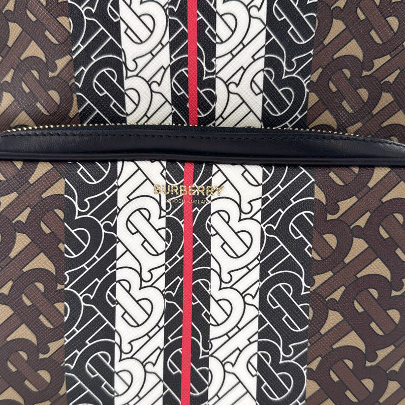 monogram stripe backpack