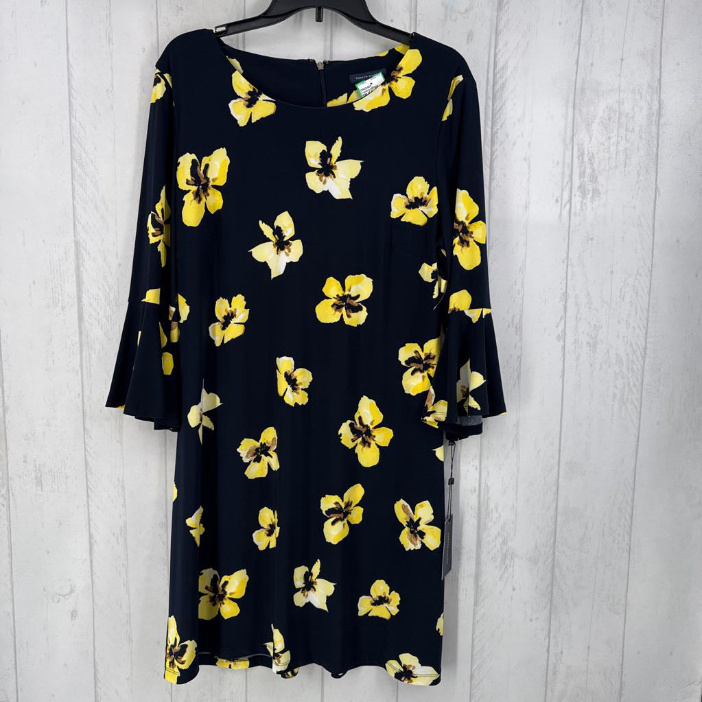 R99 14 flo print flutter slv dress