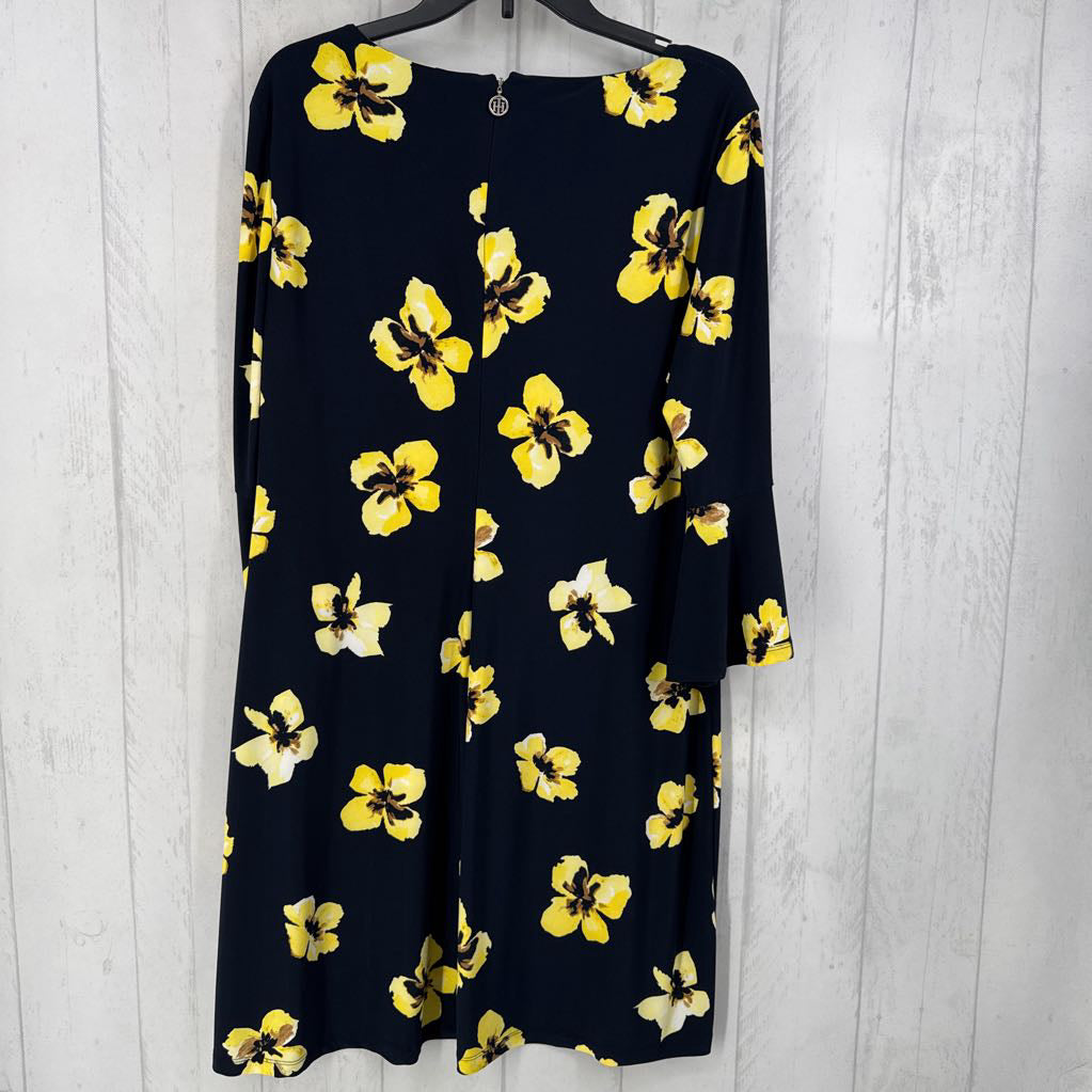 R99 14 flo print flutter slv dress