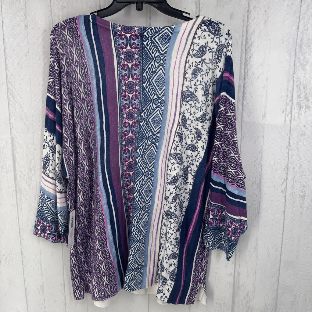 R70 XL 3qtr dolman slv print top