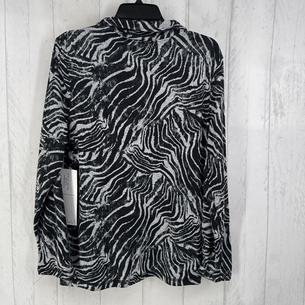 R48 XL zebra print zip up jacket