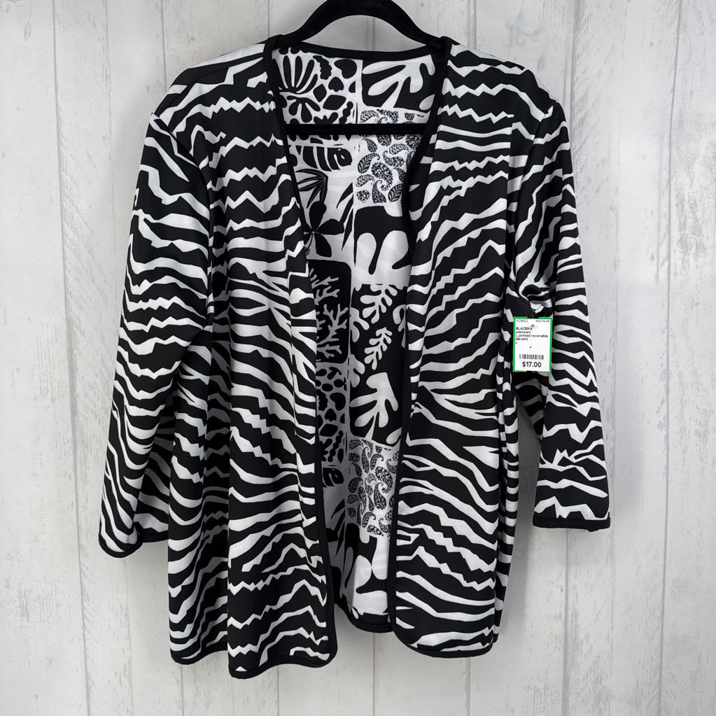 L printed reversible jacket