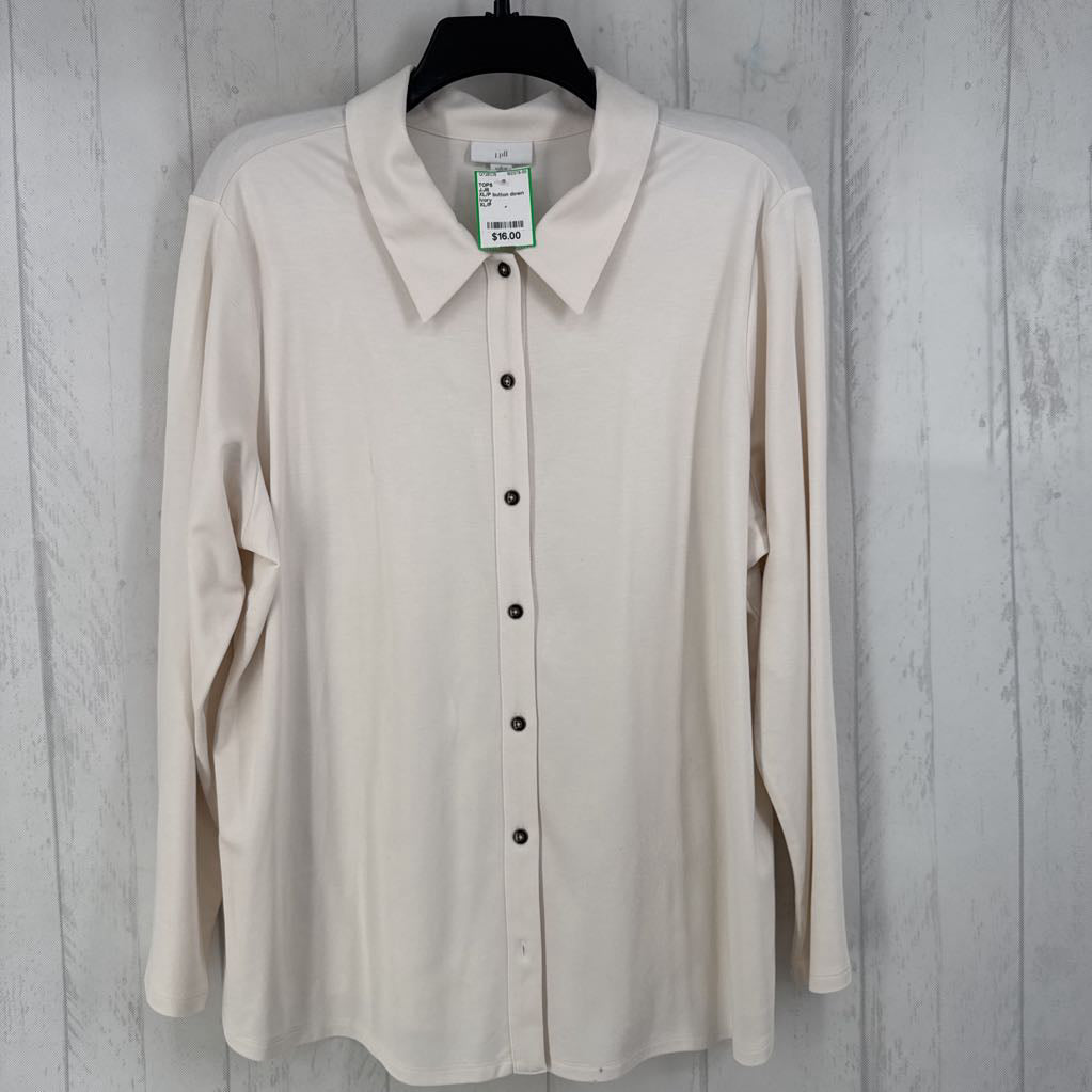 XL/P button down l/s top
