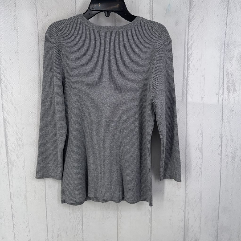 L/P rib knit button down cardi