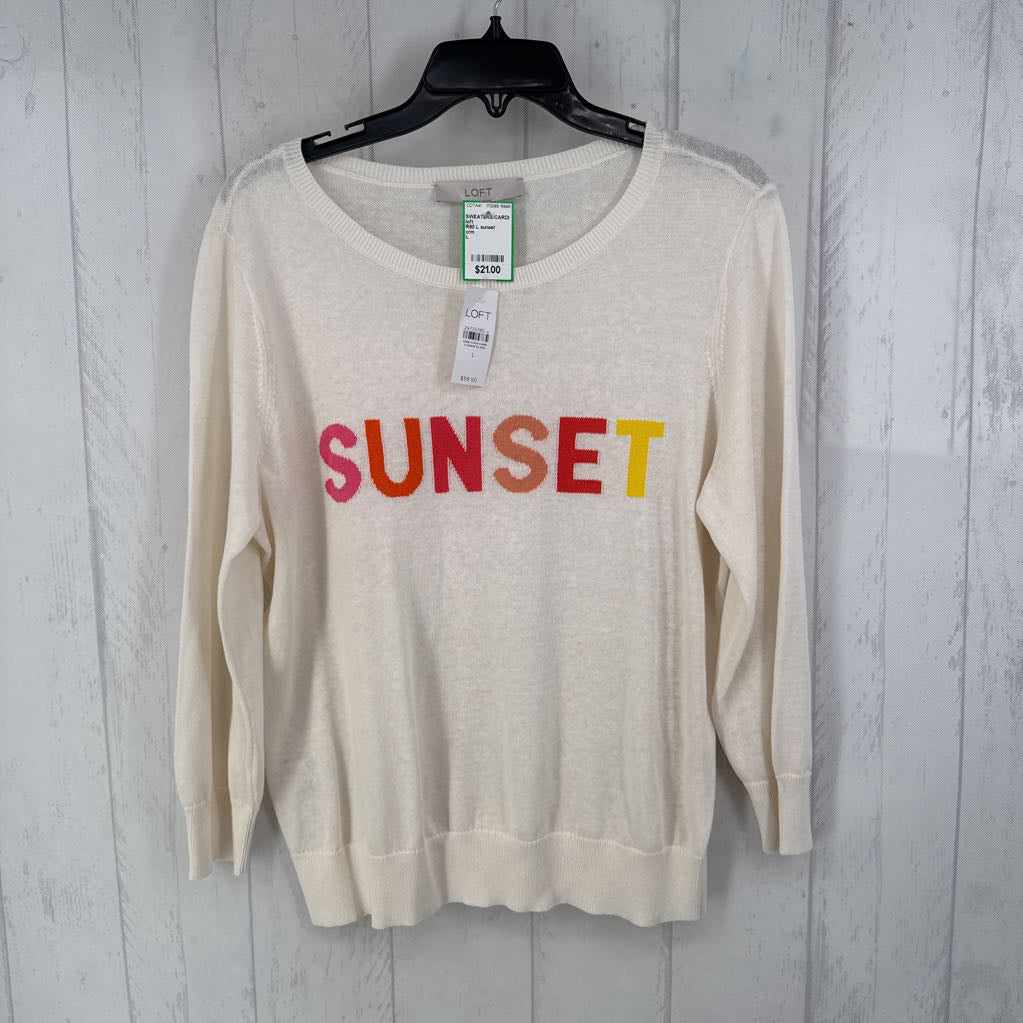 R60 L sunset sweater