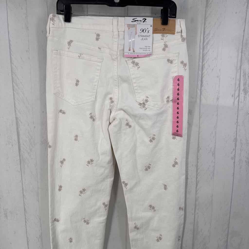 R79 6 flo embroidered jean