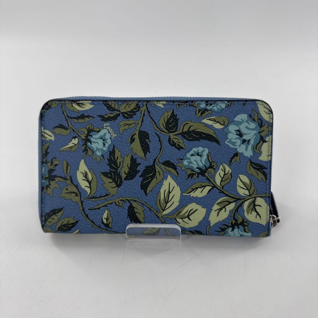 floral zip around wallet