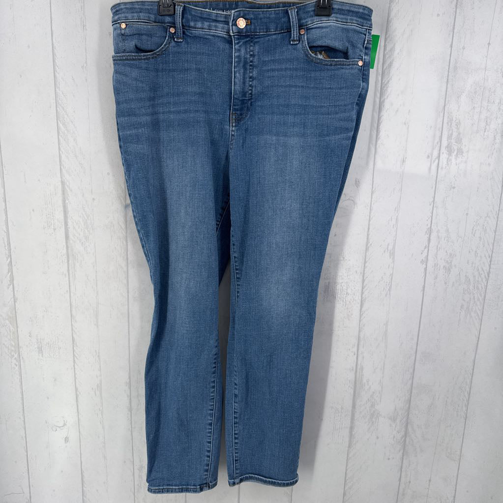 16 slim ankle jeans