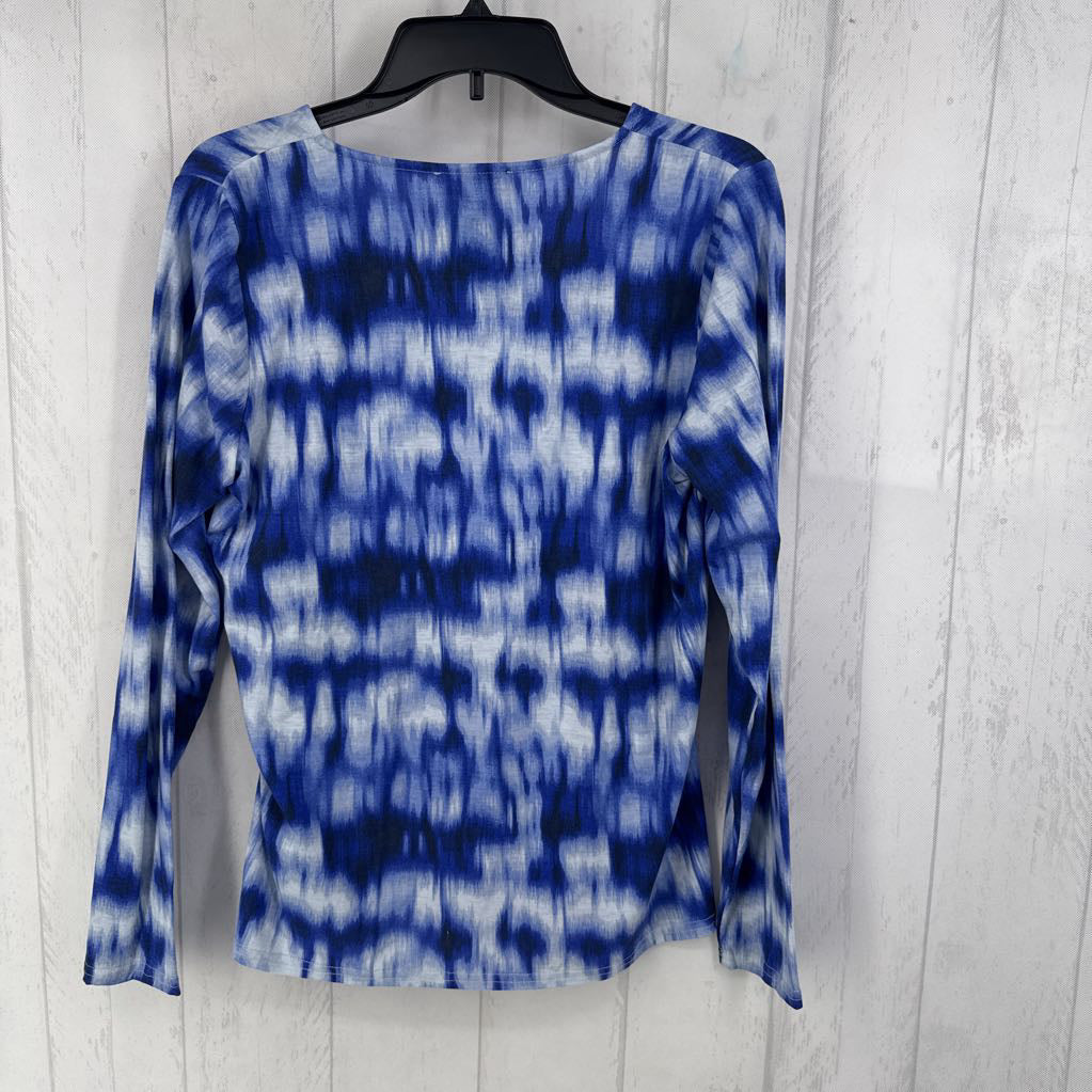 M l/s tie-dye square neck top