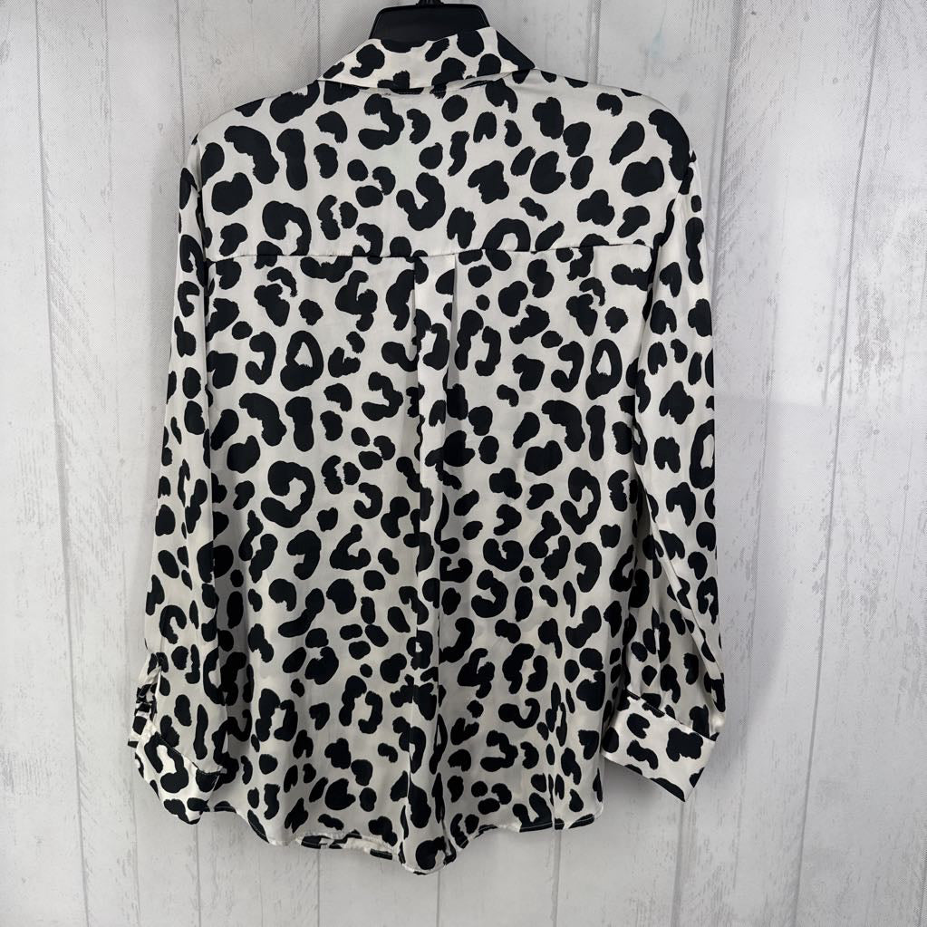 S l/s animal print button shirt