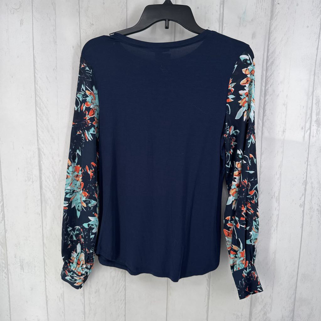 XS floral slv top