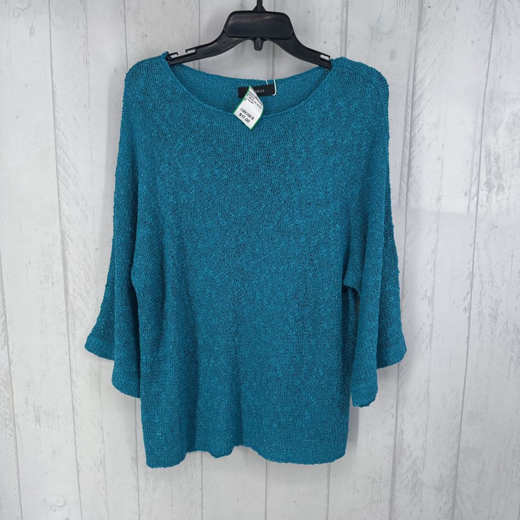 M elbow slv scoop neck sweater