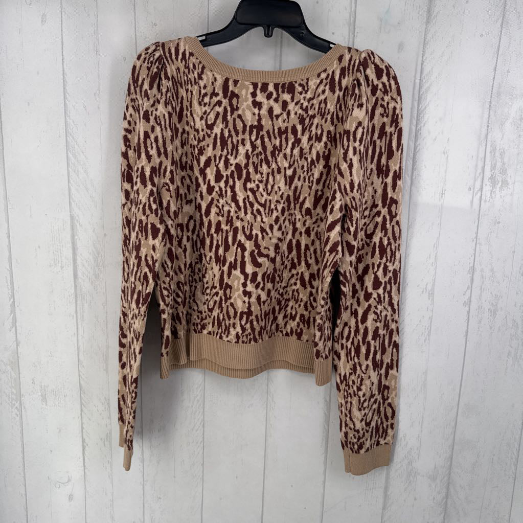 R98 XL l/s animal print sweater