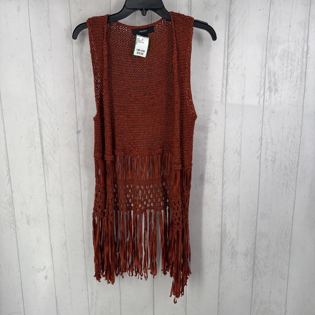S fringe vest