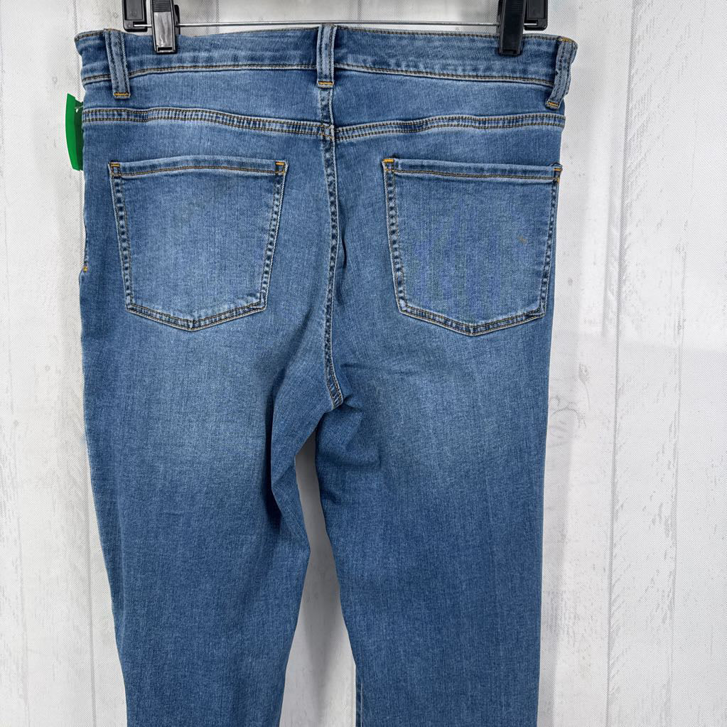 High Waist Straight Leg Jeans