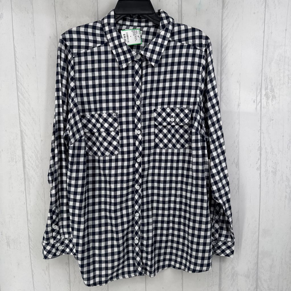 Gingham Print l/s