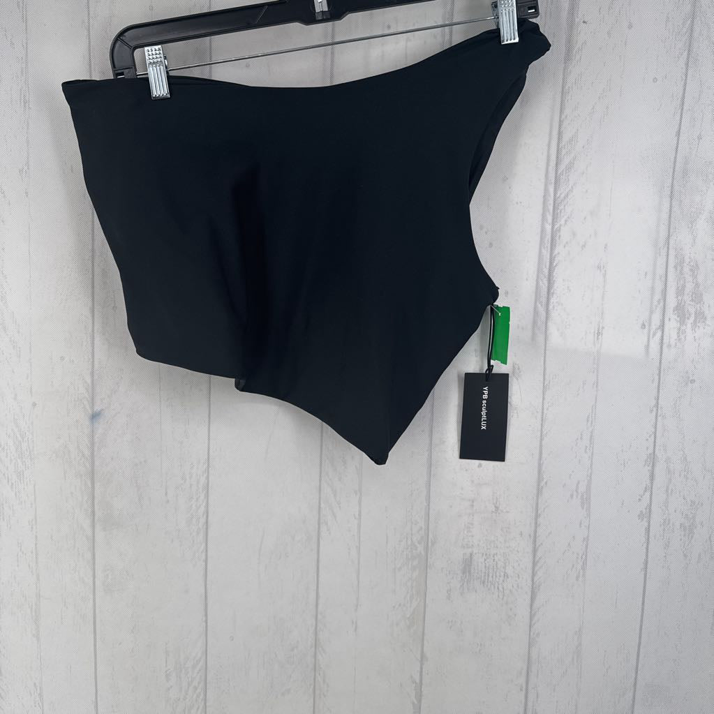 XXL one strap shoulder crop tank