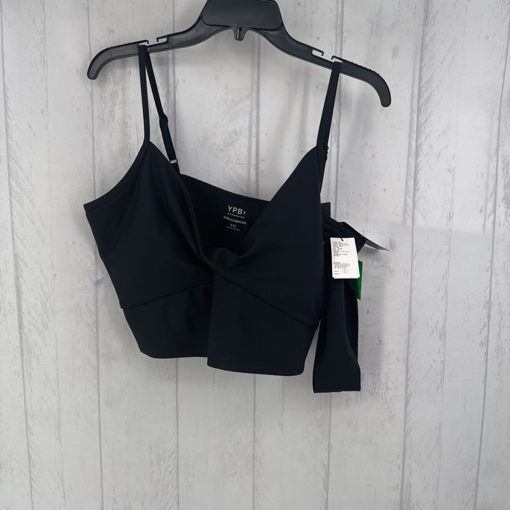 R45 XXL crop twist tank w/ headband