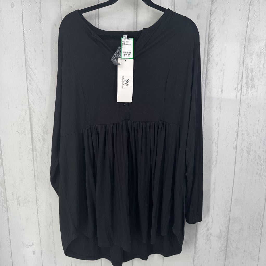 3x l/s half button top