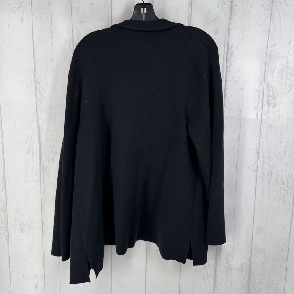 L l/s open knit blazer