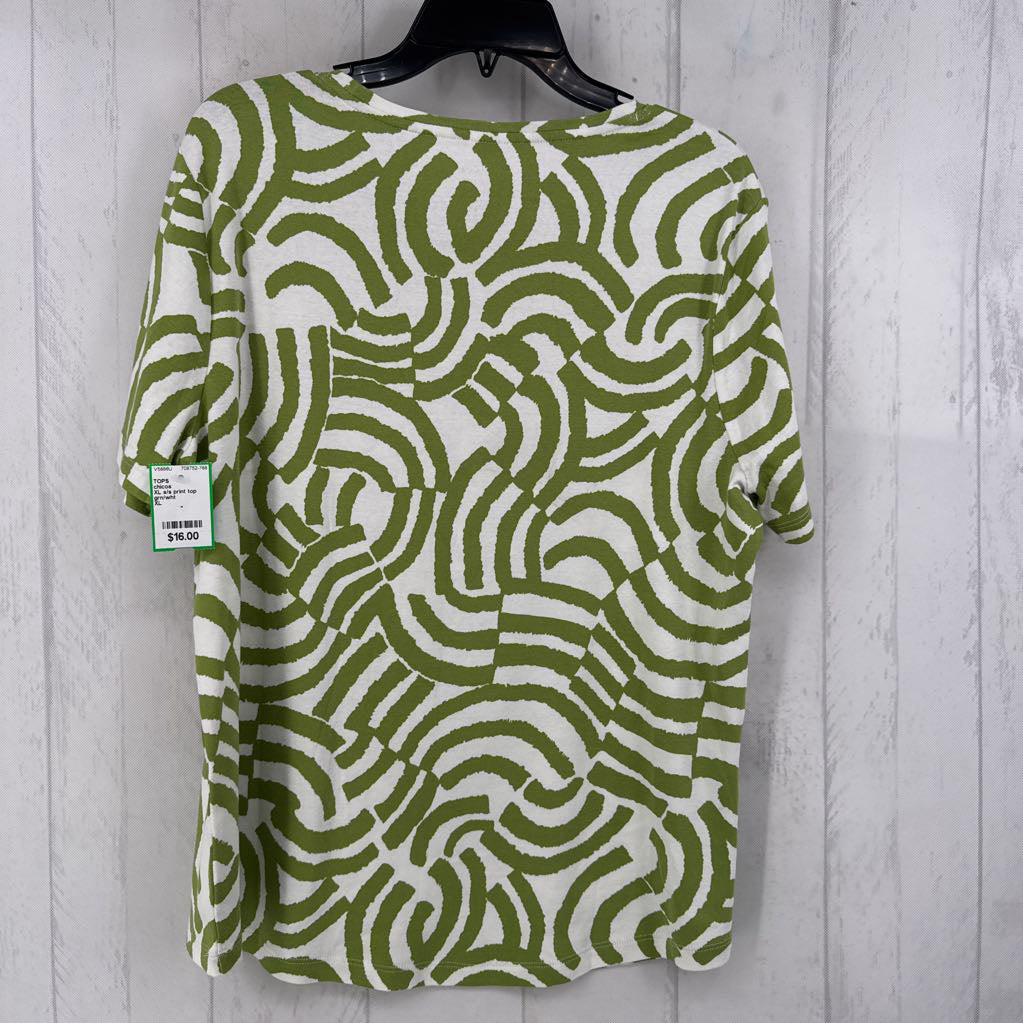 XL s/s print top